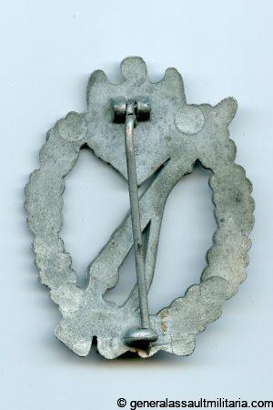 Infantry assault badge in silver - Assmann & Söhne, Lüdenscheid