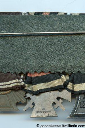 3-piece medal bar with Ek2,HC and 10y NSDAP