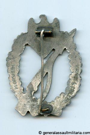 Infantry assault badge in silver - E.L. Müller, Pforzheim