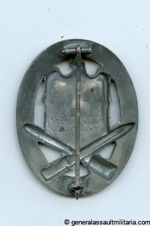General assault badge in silver - Frank & Reif, Stuttgart