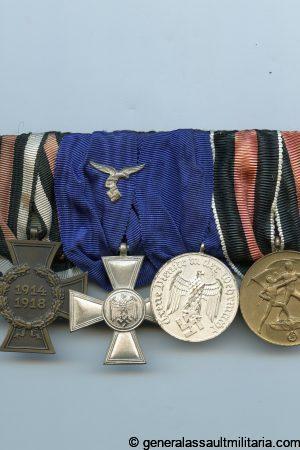 4-Place Luftwaffe medal bar