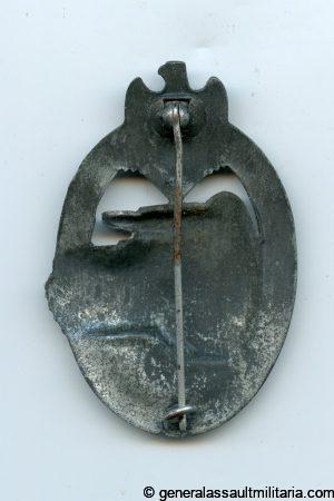 Panzer assault badge in silver – Rudolf Karneth, Gablonz