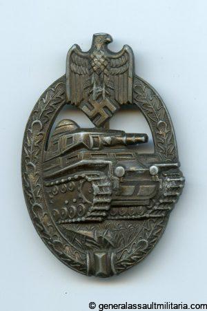 Panzer assault badge in bronze - A.S. Gablonz