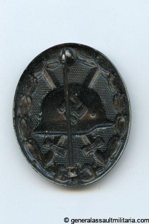 Wound badge in black - MM93 Richard Simm & Söhne, Gablonz