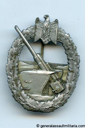 Kriegsmarine coastal artillery badge - Steinhauer & Lück, Lüdenscheid