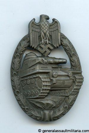 Panzer assault badge bronze – Wilhelm Deumer, Lüdenscheid