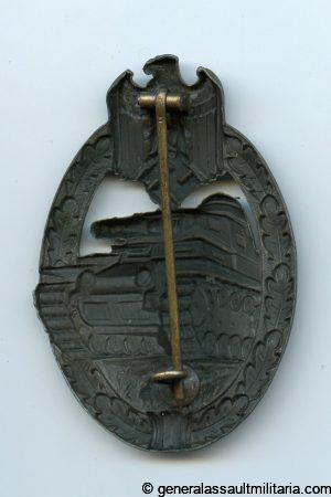 Panzer assault badge bronze – Wilhelm Deumer, Lüdenscheid