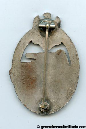 Panzer assault badge in silver - Cupal Juncker