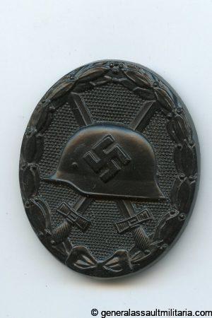 Wound badge in black - Emil Peukert, Gablonz