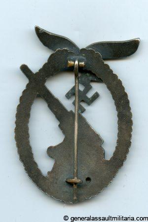 Luftwaffe Flak badge – Gustav Brehmer, Markneukrichen