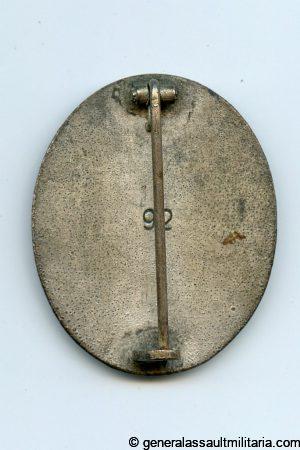 Wounded badge marked 92 – Josef Rücker & Sohn