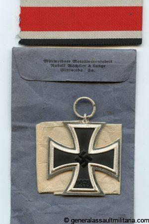 Iron cross secon class + packet - Wächtler & Lange, Mittweida