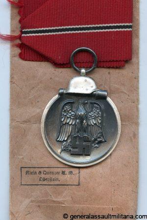 Ost medal + packet - MM65 Klein & Quenzer, Idar-Oberstein