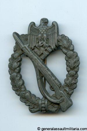 Infantry assault badge in silver - Assmann & Söhne, Lüdenscheid