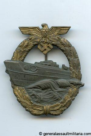 Kriegsmarine S-Boat badge - Rudolf Souval, Wien