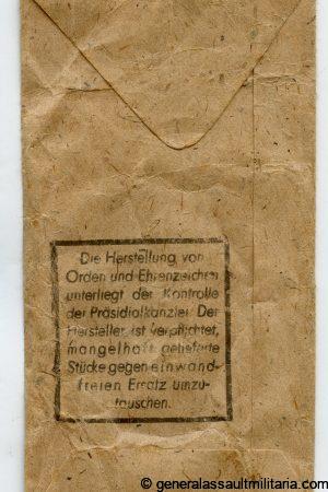 Packet for a panzer assault badge in bronze - Rudolf Souval, Wien