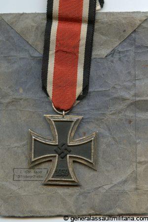 Iron cross second class + packet - L. Laurer, Nürnberg