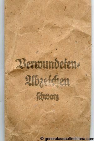 Wound badge in black set - Argentor-Werke Rust & Hetzel, Wien