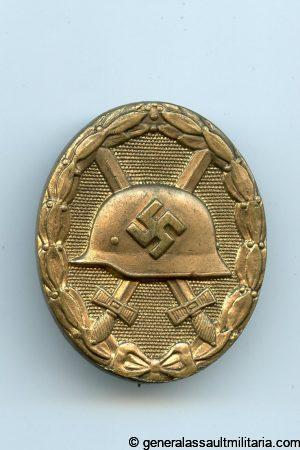 Wound badge in gold - Otto Schickle, Pforzheim