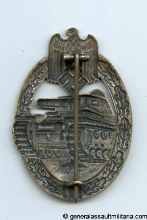 Panzer assault badge in silver - Otto Schickle, Pforzheim