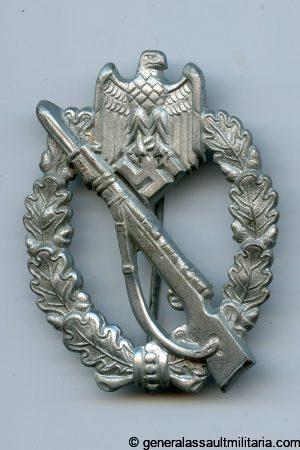 Infantry assault badge in silver - Sohni Hubach & Co, Idar-Oberstein
