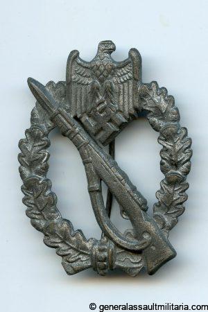 Infantry assault badge in silver - E.F. Wiedmann, Frankfurt