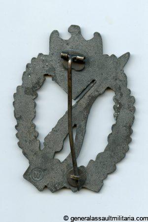 Infantry assault badge in silver - E.F. Wiedmann, Frankfurt