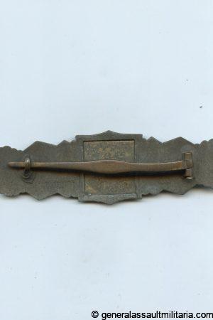 Close combat clasp in bronze - Friedrich Linden, Lüdenscheid