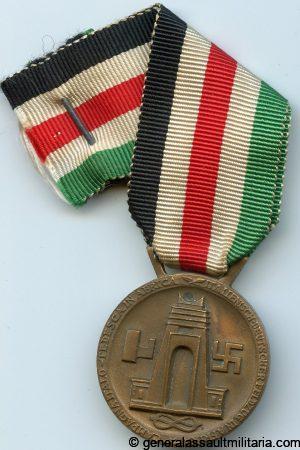 German-Italian Africa medal + spange – Lorioli Milano
