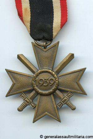 War merit cross with swords - MM6 Fritz Zimmermann, Stuttgart