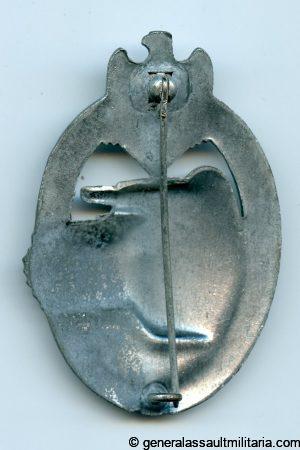 Panzer assault badge in silver - Rudolf Karneth, Gablonz