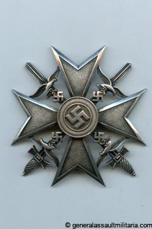 Spanish cross with swords in silver - L/52 C.F. Zimmermann, Pforzheim