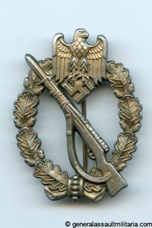 Infantry assault badge in bronze - Funke & Brüninghaus, Lüdenscheid