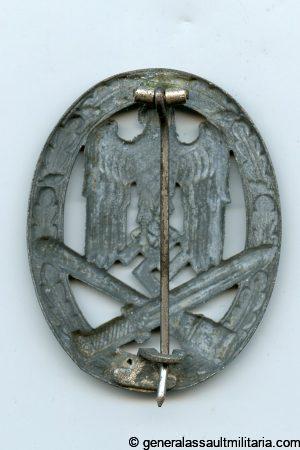 General assault badge in silver - Gebrüder Wegerhoff, Lüdenscheid