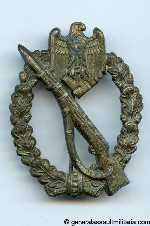 Infantry assault badge in bronze - Gebrüder Wegerhoff, Lüdenscheid