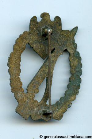 Infantry assault badge in bronze - Gebrüder Wegerhoff, Lüdenscheid