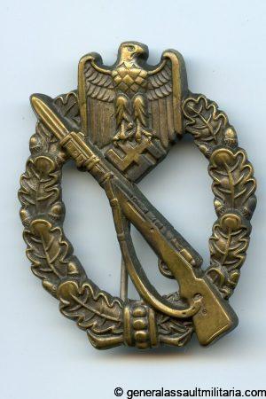 Infantry assault badge in silver – Schauerte & Höhfeld, Lüdenscheid