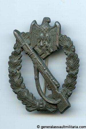 Infantry assault badge in silver – Sohni Heubach und Co, Idar-Oberstein