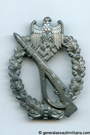 Infantry assault badge in silver – Friedrich Linden, Lüdenscheid