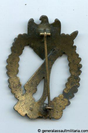 Infantry assault badge in bronze - Friedrich Linden, Lüdenscheid
