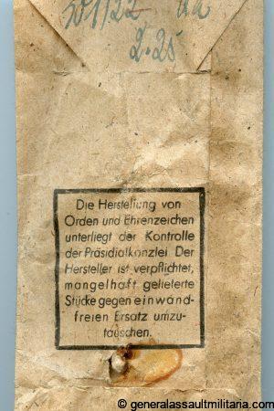 Infantry assault badge in silver + packet - Rudolf Souval, Wien
