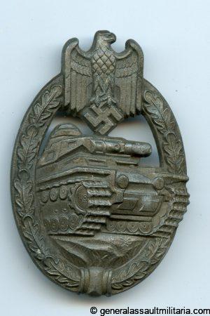 Panzer assault badge in bronze - Unknown maker ''Daisy''