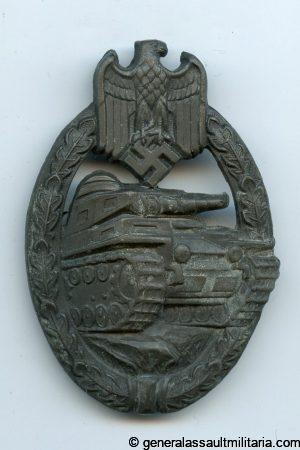 Panzer assault badge in bronze – Wilhelm Deumer, Lüdenscheid