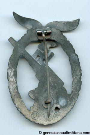 Luftwaffe flak badge - E.F. Wiedmann, Frankfurt