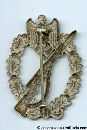 Infantry assault badge in silver - Friedrich Linden, Lüdenscheid