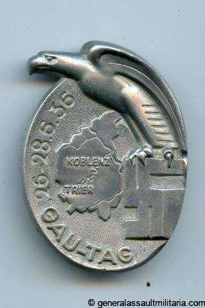 Gautag Koblenz Trier 1936 badge