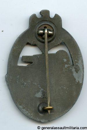 Panzer assault badge in bronze - Hermann Aurich, Dresden