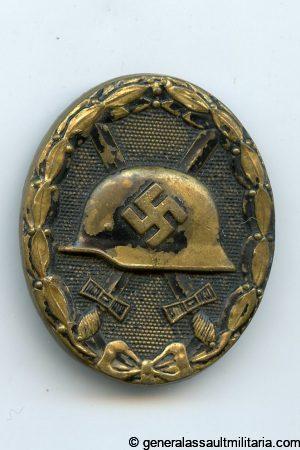 Wound badge in black - 'Unknown maker'