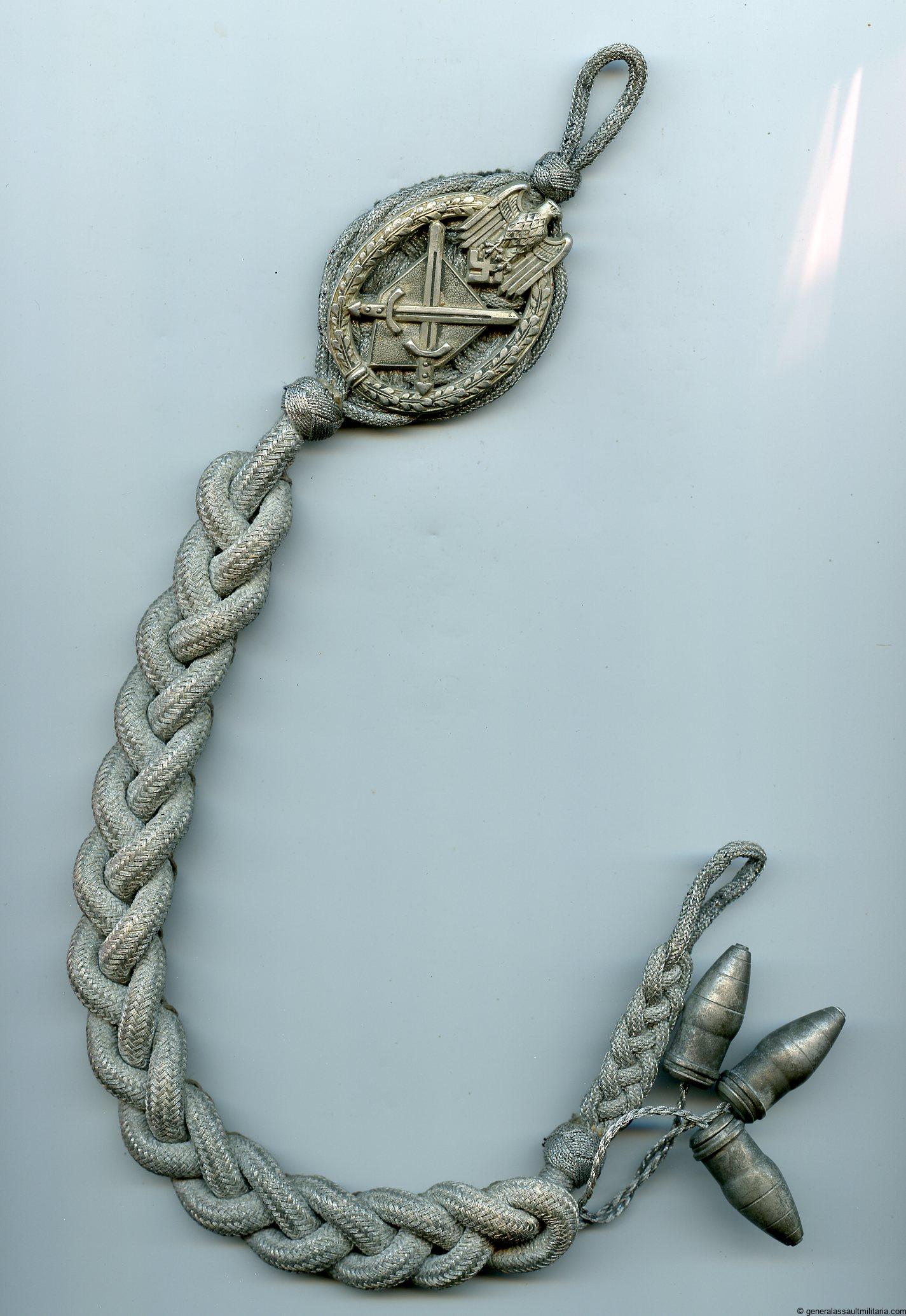 Heer shooting lanyard 4th grade artillery Generalassaultmilitaria