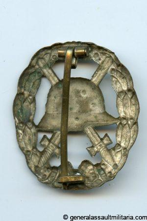 Wound badge in silver 1918 - "Godet" design